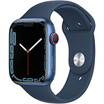 Apple Watch Series 7 GPS + Cellular Aluminium Abyss Blue Sport Band 45 mm - Reconditionné