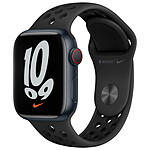 Apple Watch Nike Series 7 GPS + Cellular Aluminium Midnight Sport Band 41 mm - Reconditionné