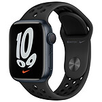 Apple Watch Nike Series 7 GPS Aluminium Minuit Bracelet Sport 41 mm - Reconditionné
