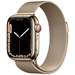 Apple Watch Series 7 GPS Cellular Gold Stainless Or Bracelet Milanese 41 mm
