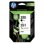 HP 350/351 Pack combo de 2 (SD412EE) - Noir/3 Couleurs