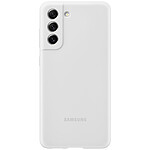 Samsung Coque Silicone Blanc Galaxy S21 FE