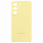 Funda de silicona amarilla para Samsung Galaxy S22