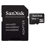 SanDisk Carte mémoire microSDHC 16 Go