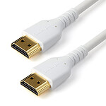 StarTech.com Câble Premium HDMI 2.0 Certifié avec Ethernet 1 m - M/M - Blanc