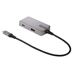StarTech.com Hub USB-C vers 4K 60Hz HDMI 2.0 + 3 ports USB (1 x USB type A + 2 x USB type C) avec Power Delivery 100 W