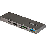 StarTech.com Adaptateur multiport USB-C vers HDMI 4K 30 Hz, Hub USB 2 ports, SD/microSD et Power Delivery 100W