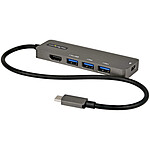 StarTech.com Adaptateur multiport USB-C vers HDMI 4K 60 Hz, Hub 4 ports USB 3.0 et Power Delivery 100W