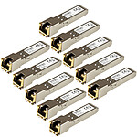 StarTech.com Pack de 10 Modules transmetteurs Mini GBIC 1000BASE-T compatibles HP J8177C
