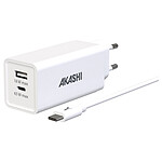 Akashi Chargeur Secteur 83W USB-C + USB-A