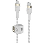 Cable USB-C a USB-C Belkin Boost Charge Pro Flex (blanco) - 3 m