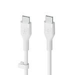 Belkin Boost Charge Flex Câble silicone USB-C vers USB-C (Blanc) - 2 m