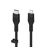Cable Belkin Boost Charge Flex de silicona de USB-C a Lightning (negro) - 1m