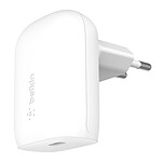Cargador de corriente USB-C de 30 W de Belkin para iPhone y otros (blanco)