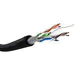 Cable de red para exteriores Goobay Cat 6 U/UTP 100 m (negro)