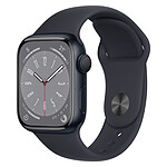 Correa deportiva de aluminio de medianoche para el Apple Watch Series 8 de 41 mm