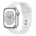 Apple Watch Series 8 GPS Aluminum Blanc Sport Band 41 mm