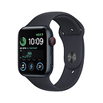 Apple Watch SE GPS + Cellular (2022) Banda deportiva de aluminio medianoche 44 mm