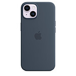 Custodia Apple in silicone con MagSafe Blu Temptesta per iPhone 14