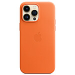 Funda de piel con MagSafe naranja para iPhone 14 Pro Max