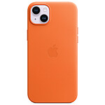 Funda de piel con MagSafe naranja para iPhone 14 Plus de Apple