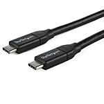StarTech.com Câble USB-C vers USB-C avec Power Delivery 5A de 1 m - USB 2.0 - Noir