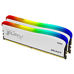 Kingston FURY Beast White RGB SE 32 Go (2 x 16 Go) DDR4 3600 MHz CL18