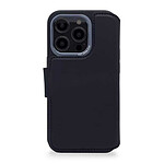 DECODED Etui folio détachable en cuir pour iPhone 14 Pro Bleu marine