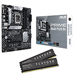 ASUS PRIME B660-PLUS D4 + Textorm 16 Go (2 x 8 Go ) DDR4 3600 MHz CL18