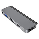 HyperDrive 6 en 1 USB Type-C Hyper Hub para iPad Pro/Air - Gris
