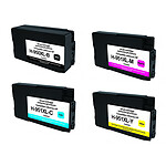 H-950XL/H-951XL Paquete de 4 cartuchos para HP 950XL y HP 951XL (Negro/Cian/Magneta/Amarillo)