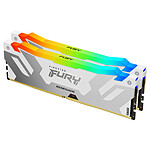 Kingston FURY Renegade RGB 32 Go (2 x 16 Go) DDR5 6400 MHz CL32 - Blanc