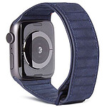 DECODED Bracelet Silicone Magnétique Bleu Marine Apple Watch 42/44/45 mm