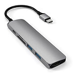 SATECHI Multiports Slim USB-C v2 Gris