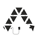 Kit de inicio de triángulos negros Nanoleaf Shapes (9 piezas)