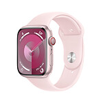 Apple Watch Series 9 GPS + Cellular Fascia sportiva in alluminio rosa M/L 45 mm
