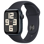 Apple Watch SE GPS + Cellular (2023) Correa deportiva de aluminio medianoche 40 mm - S/M
