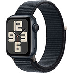 Apple Watch SE GPS + Cellular (2023) Correa de aluminio medianoche Sport Loop Midnight 40 mm
