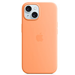 Custodia Apple in silicone con MagSafe Aranciata Apple iPhone 15