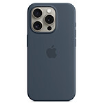 Funda de silicona con MagSafe Azul Tormenta Apple iPhone 15 Pro