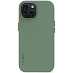 DECODED Coque Silicone Vert iPhone 15 Plus
