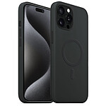 Akashi Coque Silicone MagSafe Noir iPhone 15 Pro