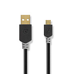 Nedis Câble USB-A vers micro-USB-B - 1 m