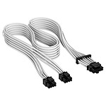 Corsair Premium Câble 600 W 12+4 broches PCIe Gen 5 12VHPWR - Blanc