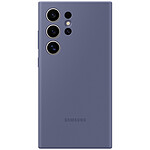 Samsung Coque Silicone Violet Galaxy S24 Ultra