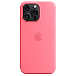 Funda de silicona con MagSafe rosa Apple iPhone 15 Pro Max