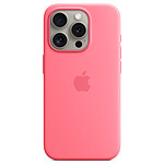 Funda de silicona con MagSafe rosa Apple iPhone 15 Pro