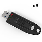 SanDisk Clé Ultra USB 3.0 32 Go (x 5)