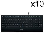 Logitech Corded Keyboard K280e (x10)