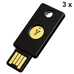Yubico Paquete de 3 llaves de seguridad NFC